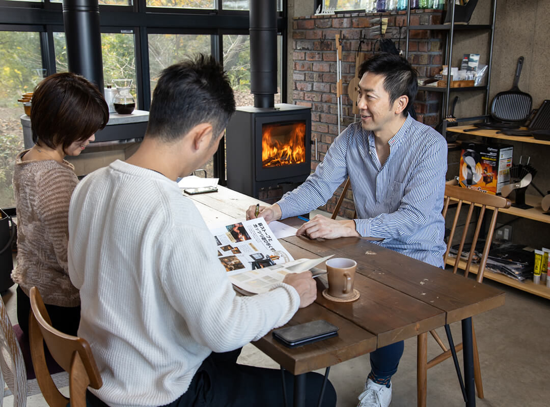 スノースタイル 商談の様子